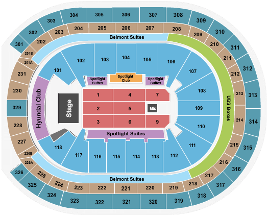 UBS Arena Beres Hammond Seating Chart